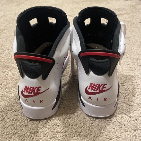 jordan 6 white carmine black